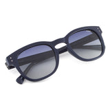 Idee Blue Gradient Lens Square Sunglass Full Rim Shiny Blue Frame With 100% Uv Protection - Ids2817C6Psg