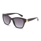 Idee Smoke Gradient Lens Square Sunglass Full Rim Shiny Dark Violet Frame With 100% Uv Protection - Ids2828C5Sg