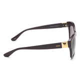 Idee Smoke Gradient Lens Square Sunglass Full Rim Shiny Dark Violet Frame With 100% Uv Protection - Ids2828C5Sg