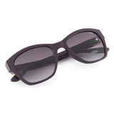 Idee Smoke Gradient Lens Square Sunglass Full Rim Shiny Dark Violet Frame With 100% Uv Protection - Ids2828C5Sg