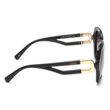 Idee Smoke Gradient Lens Square Sunglass Full Rim Shiny Black Frame With 100% Uv Protection - Ids2860C1Psg