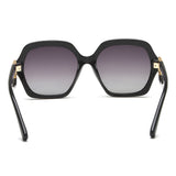 Idee Smoke Gradient Lens Square Sunglass Full Rim Shiny Black Frame With 100% Uv Protection - Ids2860C1Psg