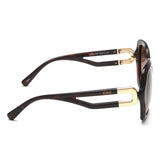Idee Brown Gradient Lens Square Sunglass Full Rim Shiny Brown Demi Frame With 100% Uv Protection - Ids2860C2Psg