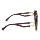 Idee Smoke Gradient Lens Square Sunglass Full Rim Shiny Crystal Red Frame With 100% Uv Protection - Ids2860C3Psg