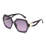Idee Violet Gradient Lens Square Sunglass Full Rim Shiny Crystal Violet Frame With 100% Uv Protection - Ids2860C4Psg