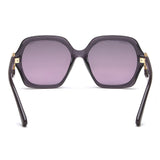 Idee Violet Gradient Lens Square Sunglass Full Rim Shiny Crystal Violet Frame With 100% Uv Protection - Ids2860C4Psg