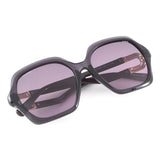 Idee Violet Gradient Lens Square Sunglass Full Rim Shiny Crystal Violet Frame With 100% Uv Protection - Ids2860C4Psg