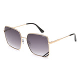Idee Smoke Gradient Lens Butterfly Sunglass Full Rim Shiny Light Gold Frame With 100% Uv Protection - Ids2870C4Sg