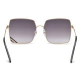 Idee Smoke Gradient Lens Butterfly Sunglass Full Rim Shiny Light Gold Frame With 100% Uv Protection - Ids2870C4Sg