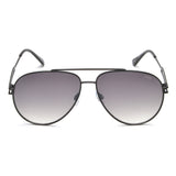 Idee Green Gradient Fm Lens Pilot Sunglass Full Rim Shiny Black Frame With 100% Uv Protection - Ids2877C1Sg