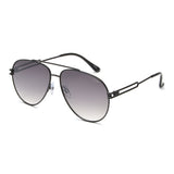 Idee Green Gradient Fm Lens Pilot Sunglass Full Rim Shiny Black Frame With 100% Uv Protection - Ids2877C1Sg