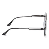 Idee Green Gradient Fm Lens Pilot Sunglass Full Rim Shiny Black Frame With 100% Uv Protection - Ids2877C1Sg