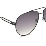 Idee Green Gradient Fm Lens Pilot Sunglass Full Rim Shiny Black Frame With 100% Uv Protection - Ids2877C1Sg