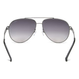 Idee Smoke Gradient Fm Lens Pilot Sunglass Full Rim Shiny Dark Gun Frame With 100% Uv Protection - Ids2877C2Sg