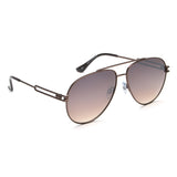 Idee Brown Gradient Fm Lens Pilot Sunglass Full Rim Shiny Brown Frame With 100% Uv Protection - Ids2877C3Sg