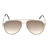 Idee Gold Mirror-Green Gradient Lens Pilot Sunglass Full Rim Shiny Light Gold Frame With 100% Uv Protection - Ids2877C4Sg