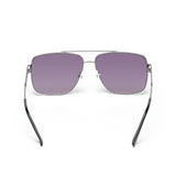 Idee Smoke Gradient Fm Lens Square Sunglass Full Rim Shiny Dark Gun Frame With 100% Uv Protection - Ids2878C2Sg