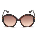 Idee Brown Gradient Lens Oval Sunglass Full Rim Shiny Brown Demi-Shiny Orange Frame With 100% Uv Protection - Ids2880C2Sg