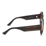 Idee Brown Gradient Lens Oval Sunglass Full Rim Shiny Brown Demi-Shiny Orange Frame With 100% Uv Protection - Ids2880C2Sg