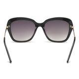 Idee Smoke Gradient Lens Square Sunglass Full Rim Shiny Black Frame With 100% Uv Protection - Ids2882C1Sg