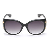 Idee Smoke Gradient Lens Square Sunglass Full Rim Shiny Black-Gold Frame With 100% Uv Protection - Ids2883C1Sg
