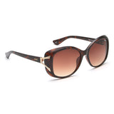 Idee Brown Gradient Lens Square Sunglass Full Rim Shiny Brown Demi-Light Gold Frame With 100% Uv Protection - Ids2883C2Sg