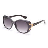 Idee Smoke Gradient Lens Square Sunglass Full Rim Shiny Dark Violet-Light Gold Frame With 100% Uv Protection - Ids2883C3Sg