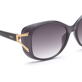 Idee Smoke Gradient Lens Square Sunglass Full Rim Shiny Dark Violet-Light Gold Frame With 100% Uv Protection - Ids2883C3Sg