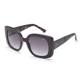 Idee Smoke Gradient Lens Square Sunglass Full Rim Shiny Violet Frame With 100% Uv Protection - Ids2884C3Sg