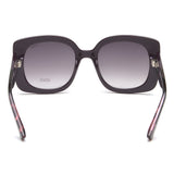 Idee Smoke Gradient Lens Square Sunglass Full Rim Shiny Violet Frame With 100% Uv Protection - Ids2884C3Sg