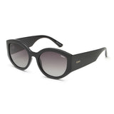 Idee Green Gradient Lens Cat Eye Sunglass Full Rim Shiny Black Frame With 100% Uv Protection - Ids2893C1Psg