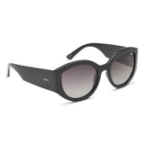 Idee Green Gradient Lens Cat Eye Sunglass Full Rim Shiny Black Frame With 100% Uv Protection - Ids2893C1Psg