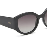 Idee Green Gradient Lens Cat Eye Sunglass Full Rim Shiny Black Frame With 100% Uv Protection - Ids2893C1Psg