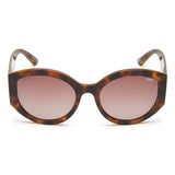Idee Brown Gradient Lens Cat Eye Sunglass Full Rim Shiny Brown Demi Frame With 100% Uv Protection - Ids2893C2Psg