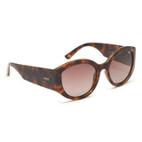 Idee Brown Gradient Lens Cat Eye Sunglass Full Rim Shiny Brown Demi Frame With 100% Uv Protection - Ids2893C2Psg