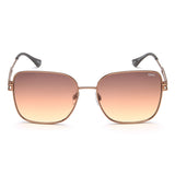 Idee Brown Gradient Lens Square Sunglass Full Rim Shiny Brown Frame With 100% Uv Protection - Ids2894C2Sg
