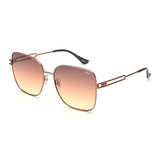 Idee Brown Gradient Lens Square Sunglass Full Rim Shiny Brown Frame With 100% Uv Protection - Ids2894C2Sg