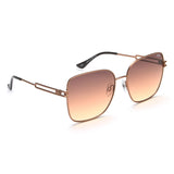 Idee Brown Gradient Lens Square Sunglass Full Rim Shiny Brown Frame With 100% Uv Protection - Ids2894C2Sg