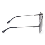 Idee Smoke Gradient Lens Square Sunglass Full Rim Matt Dark Gun Frame With 100% Uv Protection - Ids2895C2Sg