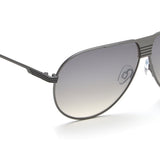 Idee White Mirror-Green Gradient Lens Pilot Sunglass Full Rim Matt Dark Gun Frame With 100% Uv Protection - Ids2896C2Sg