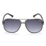 Idee Smoke Gradient Lens Square Sunglass Full Rim Shiny Dark Gun Frame With 100% Uv Protection - Ids2897C1Sg