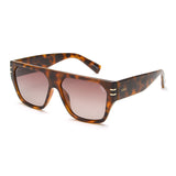 Idee Brown Gradient Lens Square Sunglass Full Rim Shiny Brown Demi Frame With 100% Uv Protection - Ids2903C2Psg