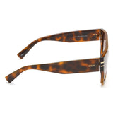 Idee Brown Gradient Lens Square Sunglass Full Rim Shiny Brown Demi Frame With 100% Uv Protection - Ids2903C2Psg