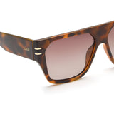 Idee Brown Gradient Lens Square Sunglass Full Rim Shiny Brown Demi Frame With 100% Uv Protection - Ids2903C2Psg