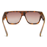 Idee Brown Gradient Lens Square Sunglass Full Rim Shiny Brown Demi Frame With 100% Uv Protection - Ids2903C2Psg