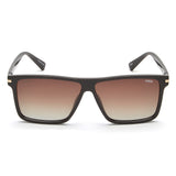 Idee Brown Gradient Lens Square Sunglass Full Rim Shiny Brown-Shiny Light Gold Frame With 100% Uv Protection - Ids2905C2Psg