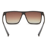 Idee Brown Gradient Lens Square Sunglass Full Rim Shiny Brown-Shiny Light Gold Frame With 100% Uv Protection - Ids2905C2Psg