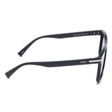 Idee Smoke Gradient Lens Square Sunglass Full Rim Shiny Blue-Shiny Silver Frame With 100% Uv Protection - Ids2905C4Psg