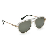 Idee Green Gradient Lens Pilot Sunglass Full Rim Shiny Crystal-Shiny Light Gold-Shiny Green Frame With 100% Uv Protection - Ids2914C1Sg