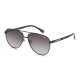 Idee Green Gradient Lens Pilot Sunglass Full Rim Shiny Black Frame With 100% Uv Protection - Ids2916C1Psg